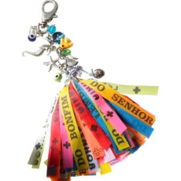 Live Worldly Accessories - Eco-Brazilian BRAZILET Keychain w/Charms, Sea Life